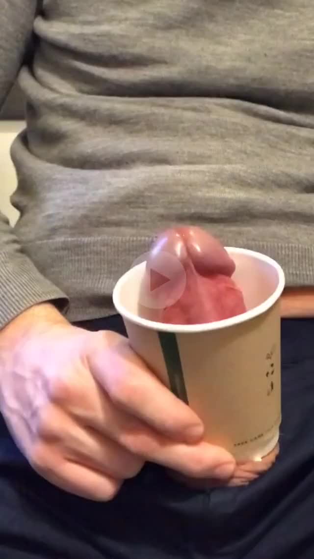 [PROOF] Cum in coffee cup