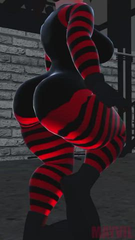 3d animation ass big ass girls milf rule34 sarah walker twerking clip