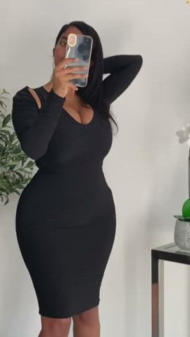 big tits busty dress clip