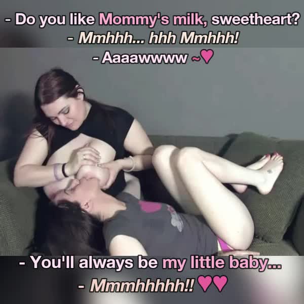 My daughter is addicted to Mommy's milk. And i love it [Daughter/Mother/Lactation]