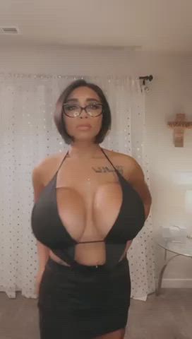 boobs fake boobs fake tits huge tits latina silicone tits clip