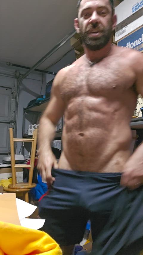 cock gay hairy hairy chest muscles thick cock clip