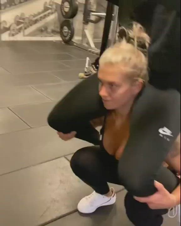 Blue Eyes Fitness Lesbian Lesbians Muscular Girl Scandinavian Swedish Workout clip