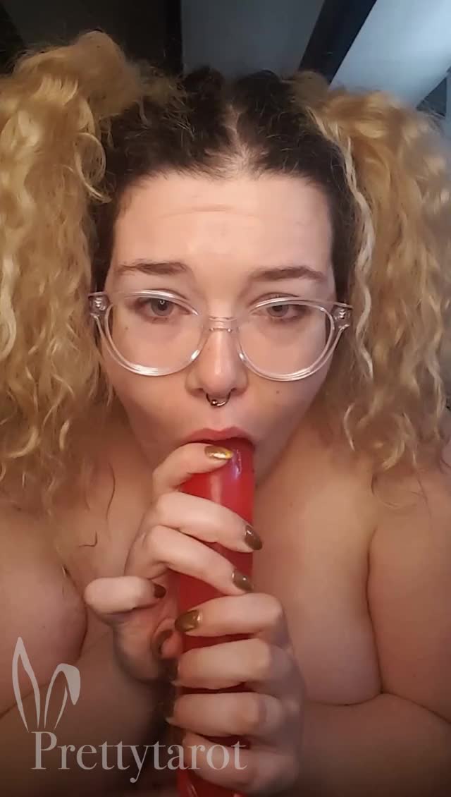 Watch me gag into the new year! New year, same cock hungry whore