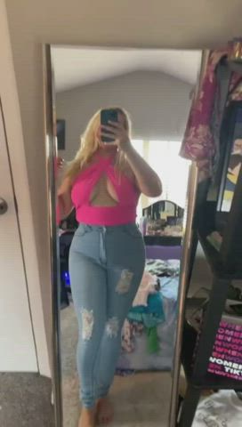 big tits blonde cumshot jeans pawg sideboob tiktok underboob r/tiktits clip