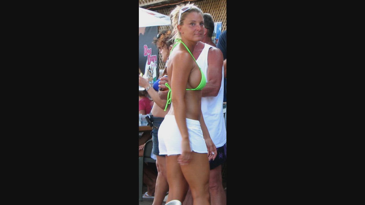 Amateur Bikini Candid Exhibitionist Homemade MILF See Through Clothing Spy Thong
