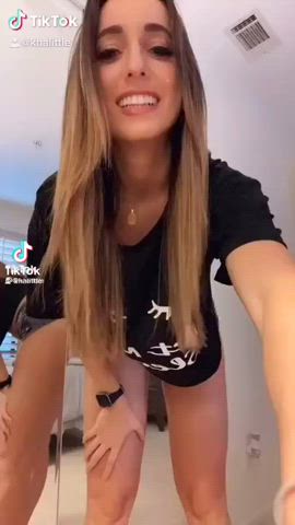 18 years old babe barely legal girls pretty sensual smile tease teen tiktok clip
