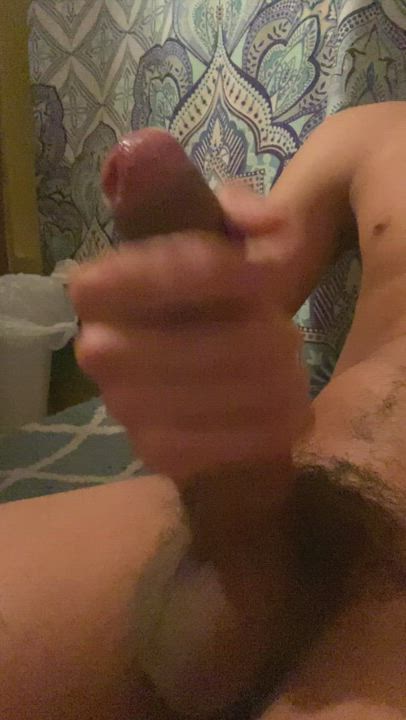 A different angle of me stroking my cock, what do you think