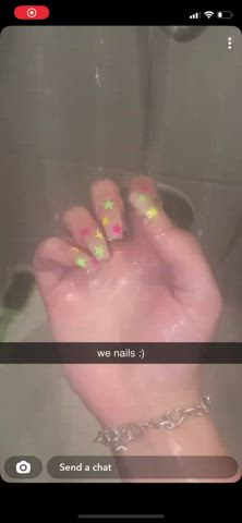 FWB knows I have a thing for nails and sends me teases when she gets refills *typo
