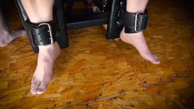 bondage feet feet fetish leather clip