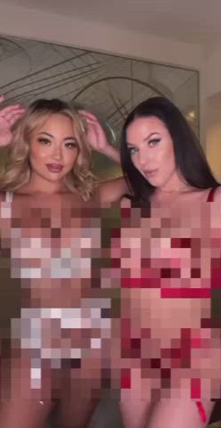angela white asian big tits bouncing tits censored clothed huge tits lingerie clip