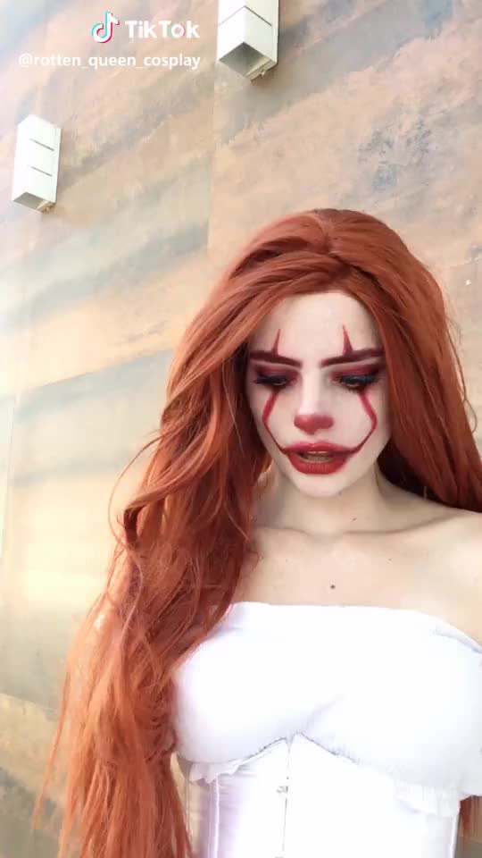 We ALL float down here #pennywise #pennywisecosplay #cosplay #cosplayer #clownmakeup