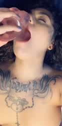 Deepthroat Dildo Ebony clip