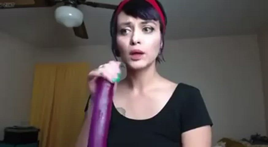 blowjob deepthroat dildo huge dildo milf rough clip