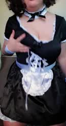 Big Tits Curvy Goth Jiggling Maid clip