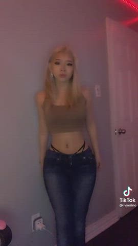 18 Years Old Asian Jeans Teen Thong TikTok clip