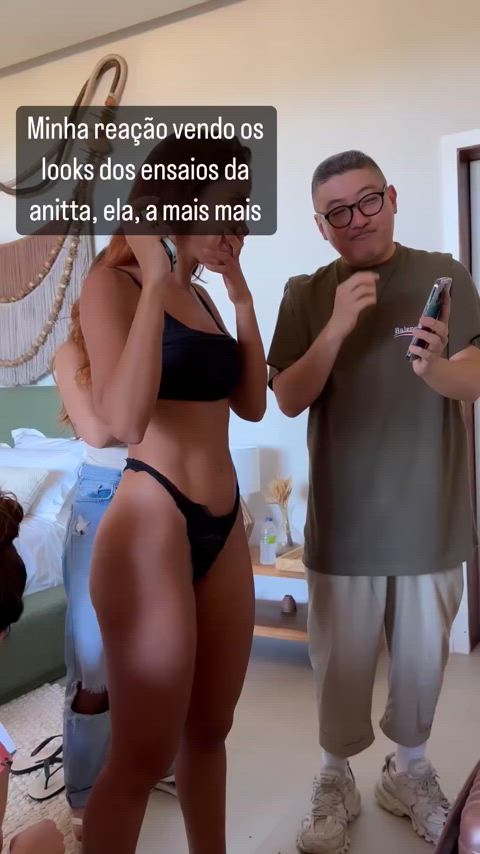 anitta ass big ass big tits brazilian celebrity lingerie sexy clip