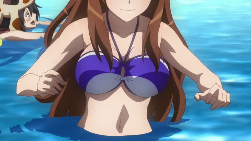 anime big tits bikini bouncing tits ecchi clip