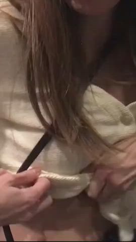 amateur teen tits titty drop clip
