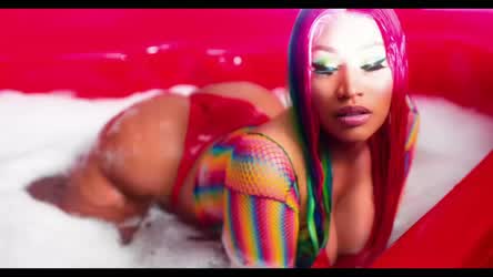 Celebrity Eye Contact Long Tongue Nicki Minaj clip