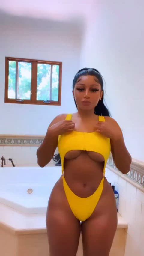 ass big ass booty ebony swimsuit clip
