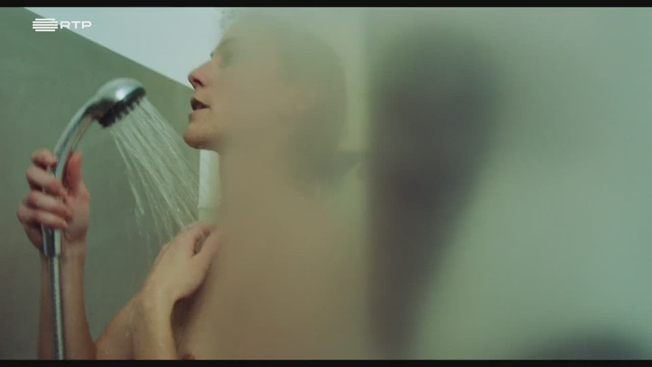 Bathroom Boobs Portuguese Sensual clip