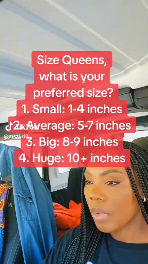 A Size Queen's Categorization of Size