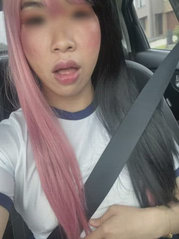 Annoying my BF in the car hehe