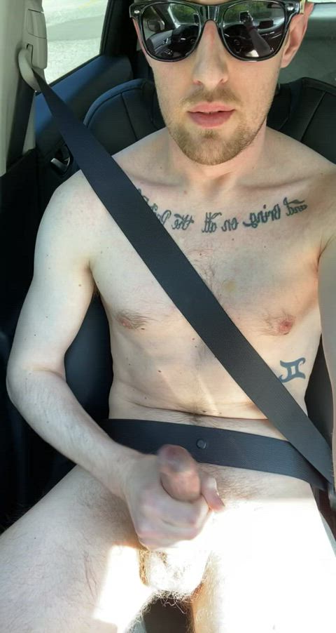 Sometimes you gotta pull over and cum.