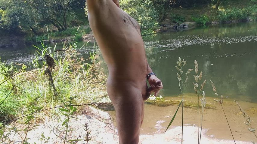 Boner excited in the river