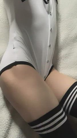 femboy girl dick leggings petite surprise thighs femboys clip