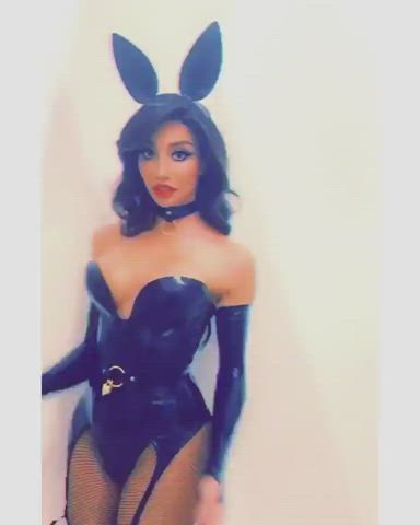 Bunny Cosplay Costume Dancing Fetish Playboy Striptease clip