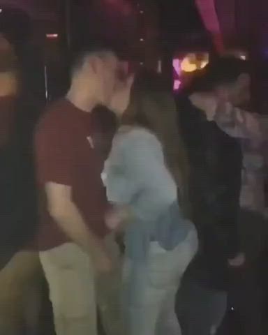 Getting On Her Knees in the Club