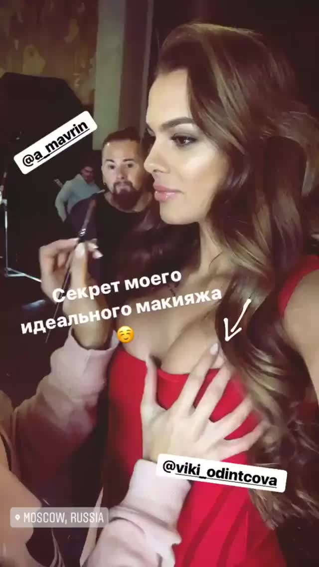 Viki Odintcova groped by makeup artist
