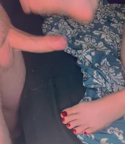 Ballbusting with my sexy size eight feet