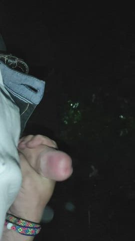 big dick cock cum cumshot jerk off male masturbation outdoor clip