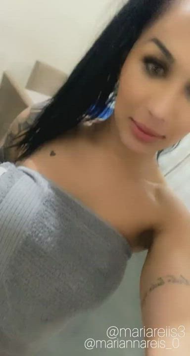 Brazilian Close Up Erection Pretty Robe Selfie Towel Trans clip