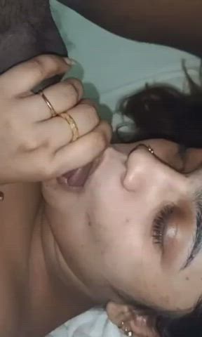 Slutty Desi mom sucking her son dick link in comment
