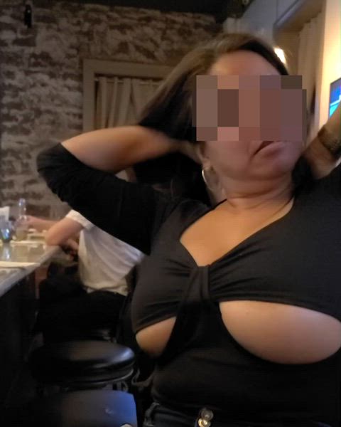 boobs flashing huge tits mature public teasing tits underboob wife r/caughtpublic