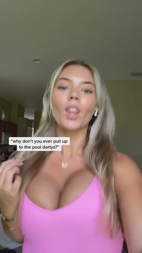 big tits blonde bouncing tits busty cleavage goddess gooning huge tits natural tits