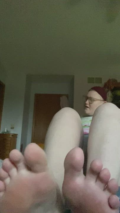 What do you think of the view of me moisturizing my size 13.5 feet??