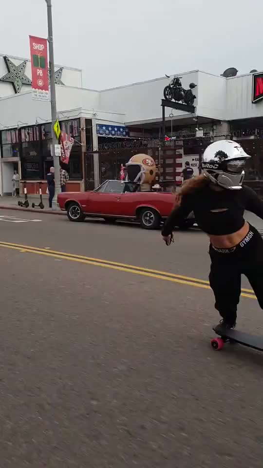 Guess I’ll just go ??♀️? #skateboard #fitness