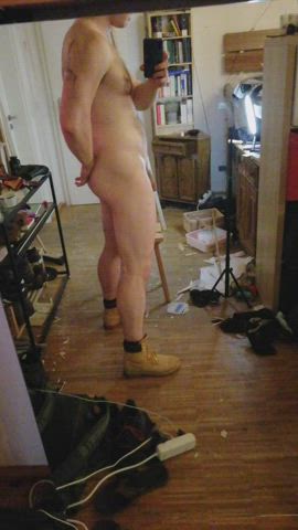 Boots Nude Selfie clip
