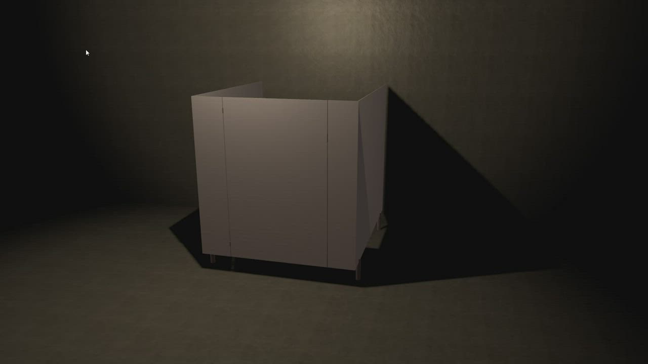 3D Animation Glory Hole Locker Room Toilet Voyeur clip