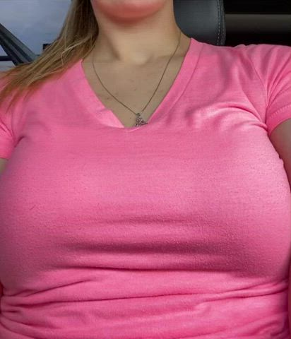 Flashing my tits while driving to work. [OC][F]
