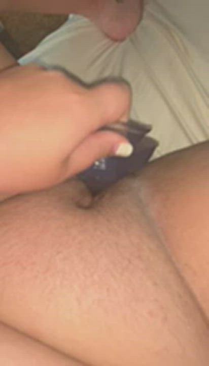 Wet pussy on a fake cock