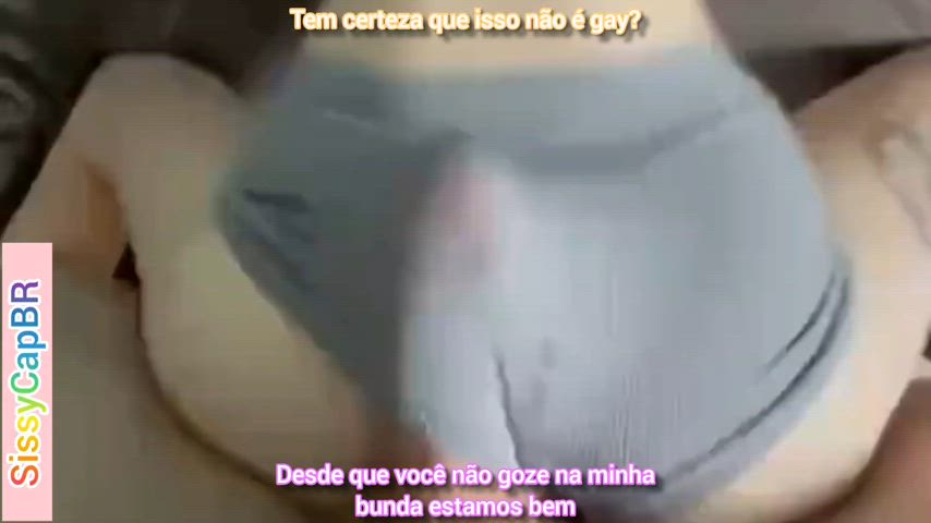 Recebendo gozada na calcinha