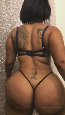 Ass Big Ass Booty Ebony Oil Oiled Thick Thong Twerking Porn GIF by mazi_00