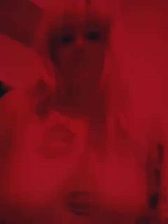 Tits under the red lights