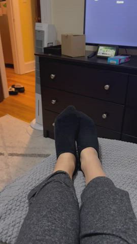 Long day, can someone come massage them?….or suck on them ;)